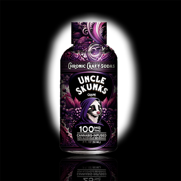 100 Mg D9 | Grape | Uncle Skunks | 2oz | Chronic Craft Shots