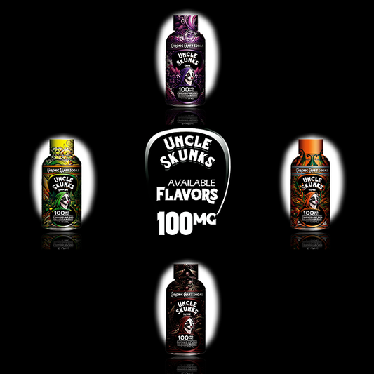 100 Mg D9 | All 4 Flavor Pack | Uncle Skunks | 2oz | Chronic Craft Shots