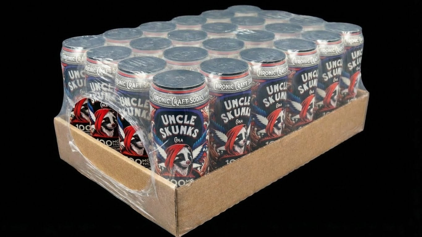100 Mg D9 | Cola | Uncle Skunks | 12oz | Chronic Craft Soda