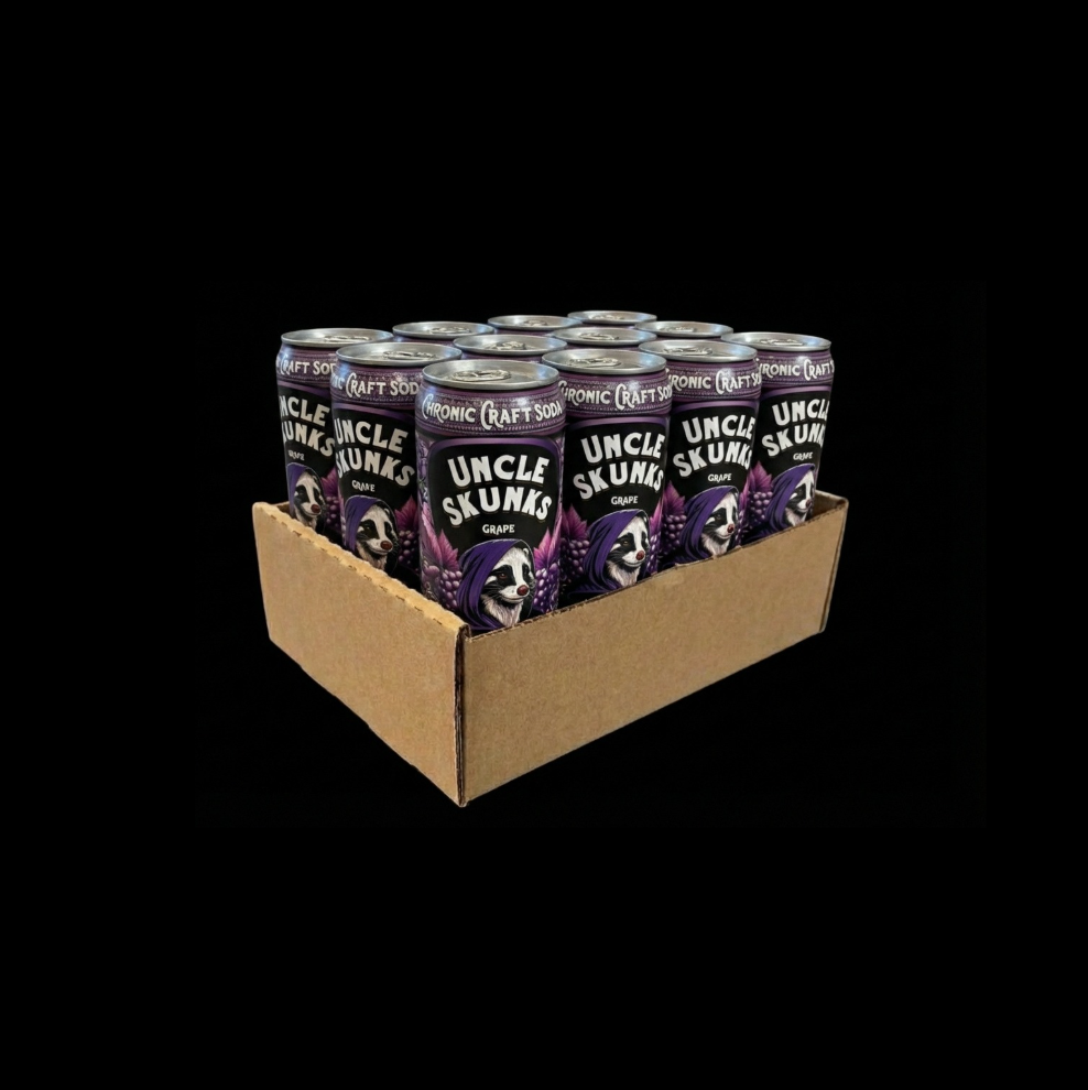 Grape | 100 Mg D9 | 12oz Chronic Craft Soda