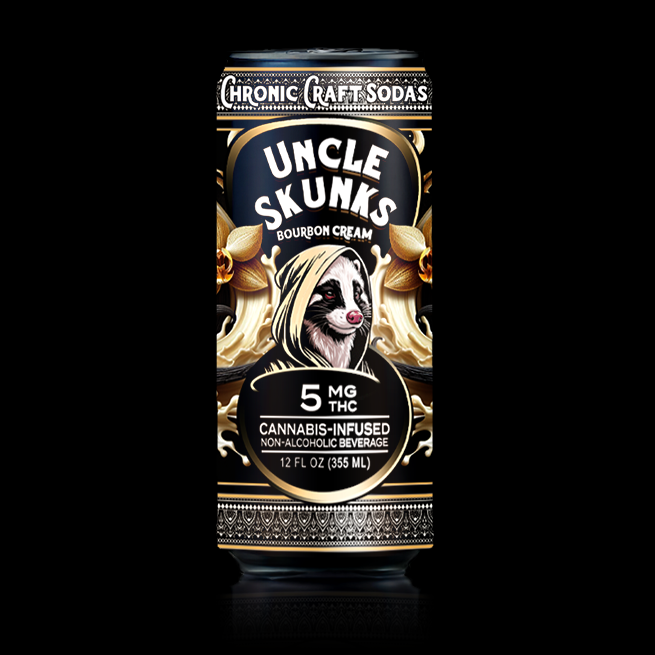 5mg | Bourbon Cream | Uncle Skunks | 12oz | Chronic Craft Soda