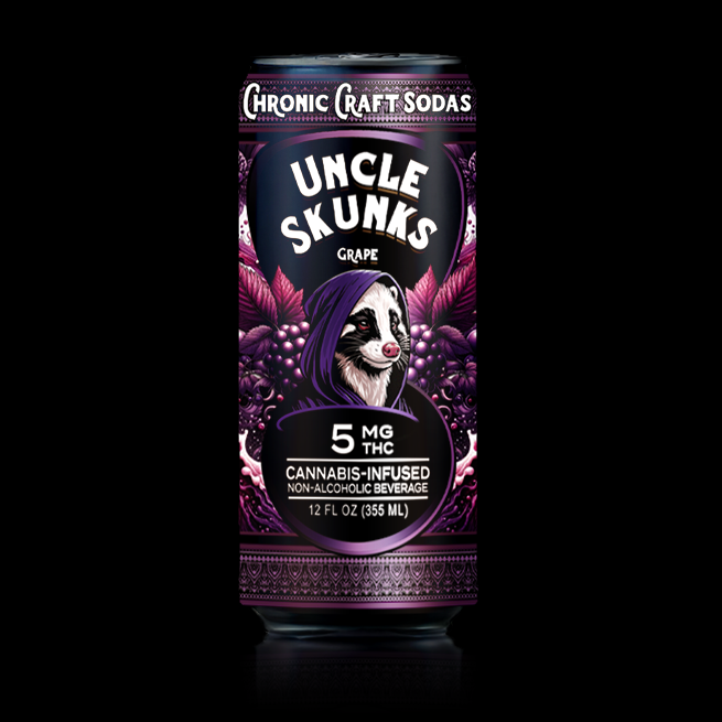 5mg | Grape | Uncle Skunks | 12oz | Chronic Craft Soda
