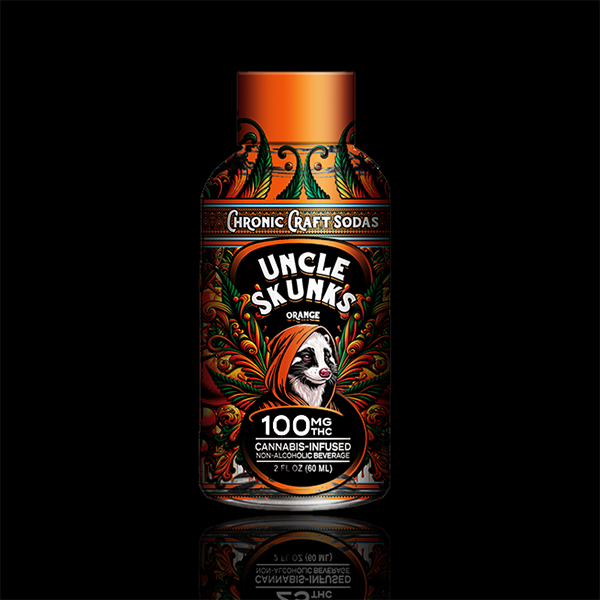 100 Mg D9 | Orange | Uncle Skunks | 2oz | Chronic Craft Shots
