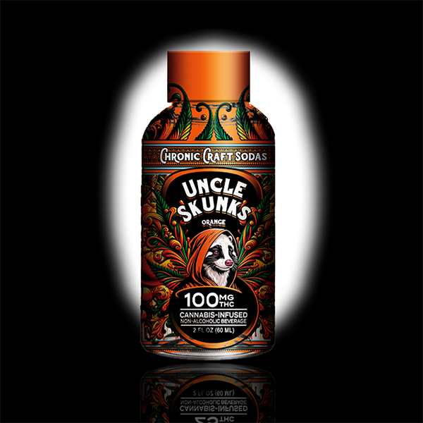 100 Mg D9 | Orange | Uncle Skunks | 2oz | Chronic Craft Shots