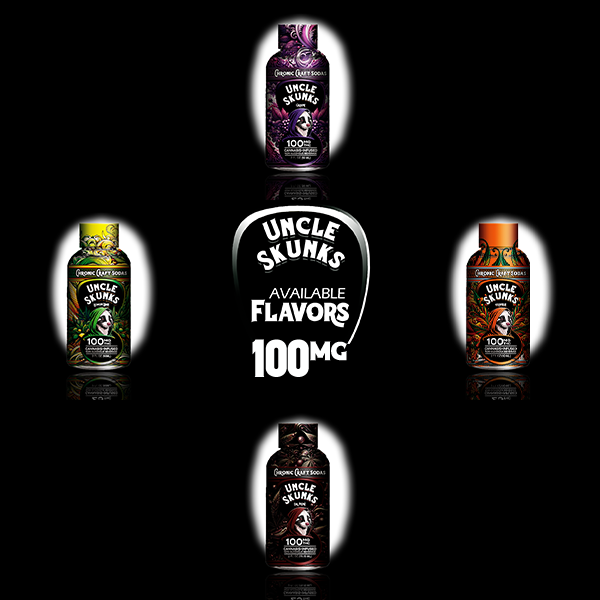 100 Mg D9 |  All 4 Flavor Pack | Uncle Skunks |  2oz | Chronic Craft Shots