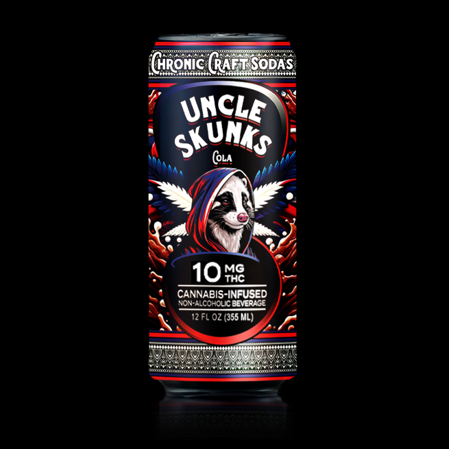10 Mg D9 | Cola | Uncle Skunks | 12oz | Chronic Craft Soda