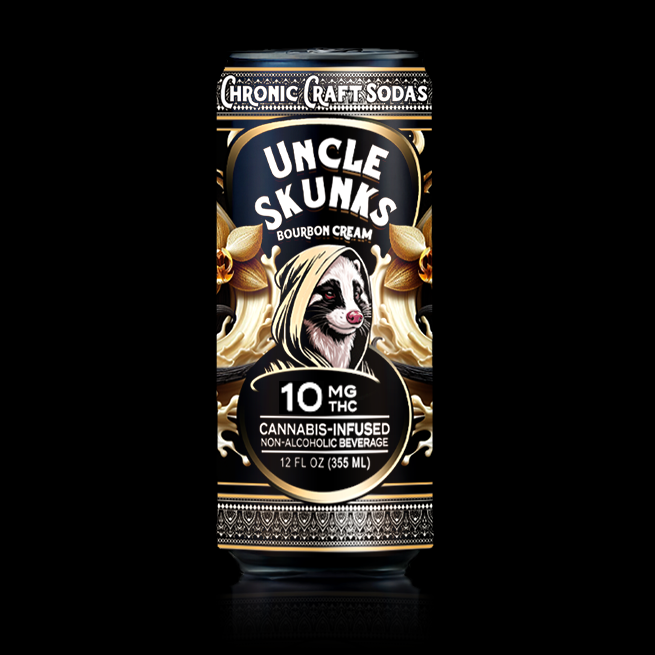 10 Mg D9 | Bourbon Cream | Uncle Skunks | 12oz | Chronic Craft Soda