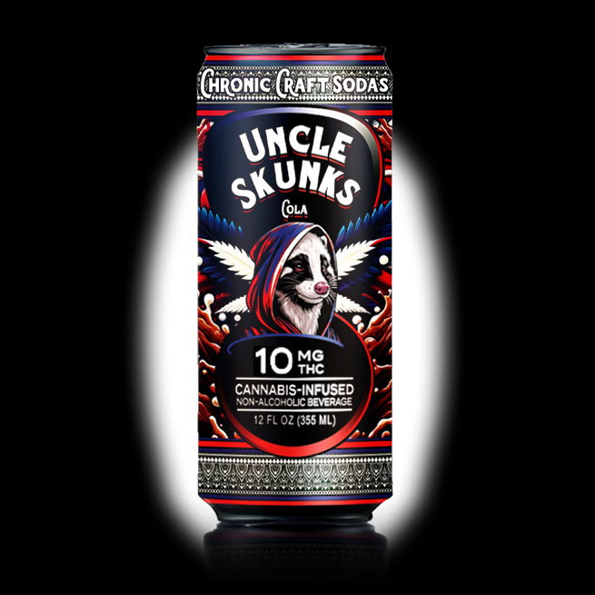 10 Mg D9 | Cola | Uncle Skunks | 12oz | Chronic Craft Soda
