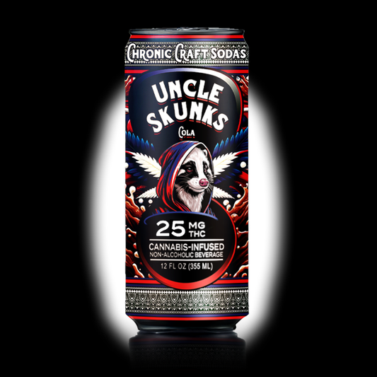25 Mg D9 | Cola | Uncle Skunks | 12oz | Chronic Craft Soda