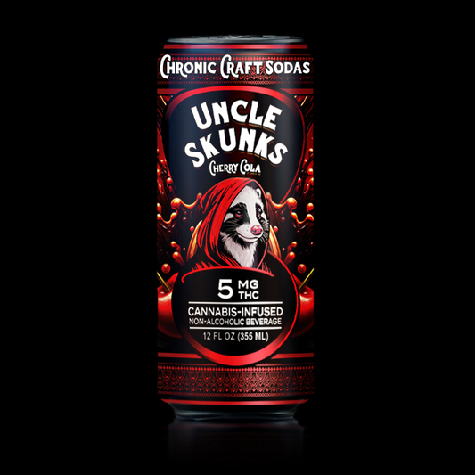5mg | Cherry Cola | Uncle Skunks | 12oz | Chronic Craft Soda
