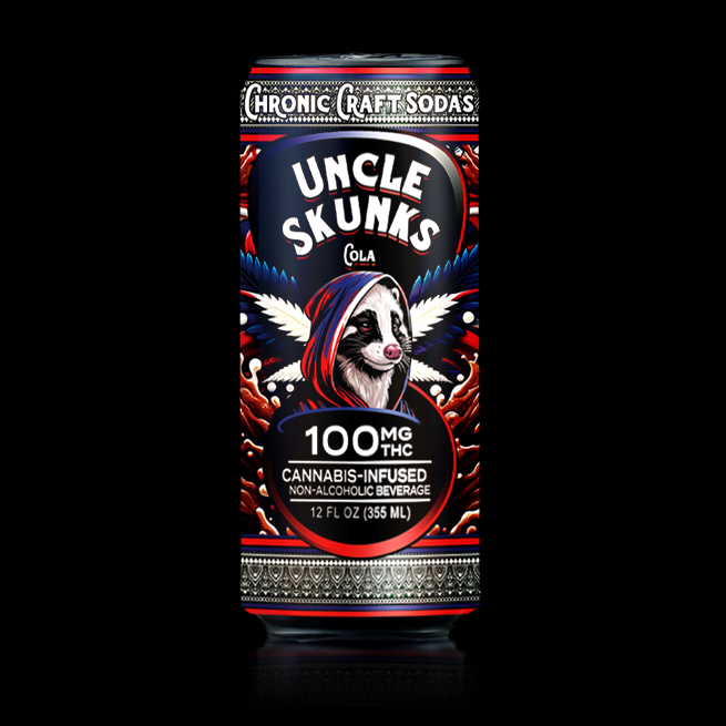 100 Mg D9 | Cola | Uncle Skunks | 12oz | Chronic Craft Soda