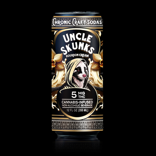 5mg | Bourbon Cream | Uncle Skunks | 12oz | Chronic Craft Soda