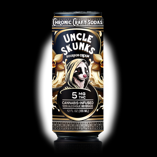 5mg | Bourbon Cream | Uncle Skunks | 12oz | Chronic Craft Soda