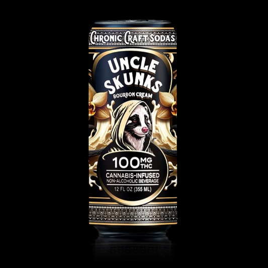 100mg | Bourbon Cream | Uncle Skunks | 12oz | Chronic Craft Soda