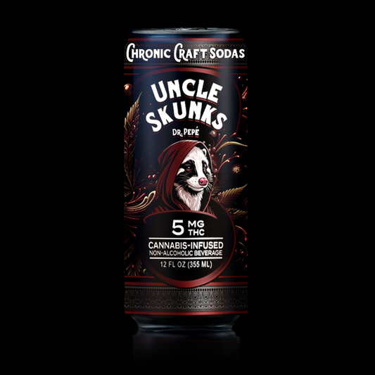 5mg | Dr. Pepé | Uncle Skunks | 12oz | Chronic Craft Soda