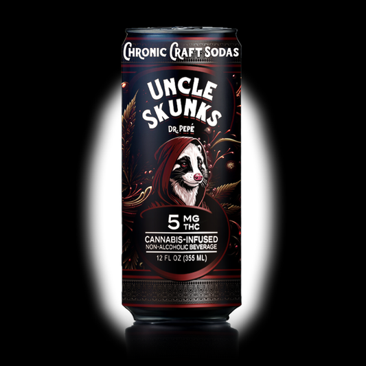 5mg | Dr. Pepé | Uncle Skunks | 12oz | Chronic Craft Soda