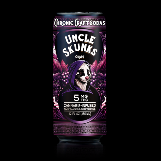 5mg | Grape | Uncle Skunks | 12oz | Chronic Craft Soda