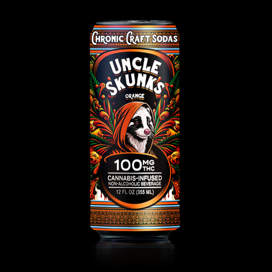 100mg | Orange | Uncle Skunks | 12oz | Chronic Craft Soda