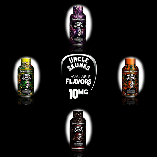 10mg | 2oz | All 4 Flavor Pack | Chronic Craft Sodas