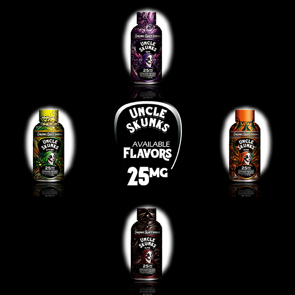 25mg | 2oz | All 4 Flavor Pack | Chronic Craft Sodas