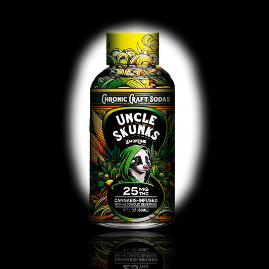 25mg | Lemon Lime | Uncle Skunks | 2oz | Chronic Craft Soda
